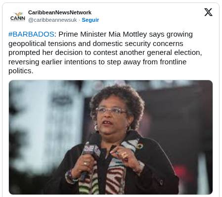 BARBADOS EN LA ENCRUCIJADA: MOTTLEY BUSCA HISTORIA EN UN PAÍS DIVIDIDO