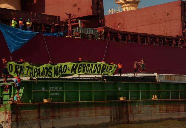 RESISTENCIA INDÍGENA COMPLETA UN MES FRENTE AL MONSTRUO DE LA SOJA