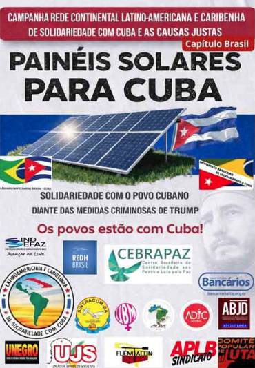 SOLIDARIDAD ENERGÉTICA: BRASIL MOVILIZA PANELES SOLARES PARA ESCUELAS CUBANAS