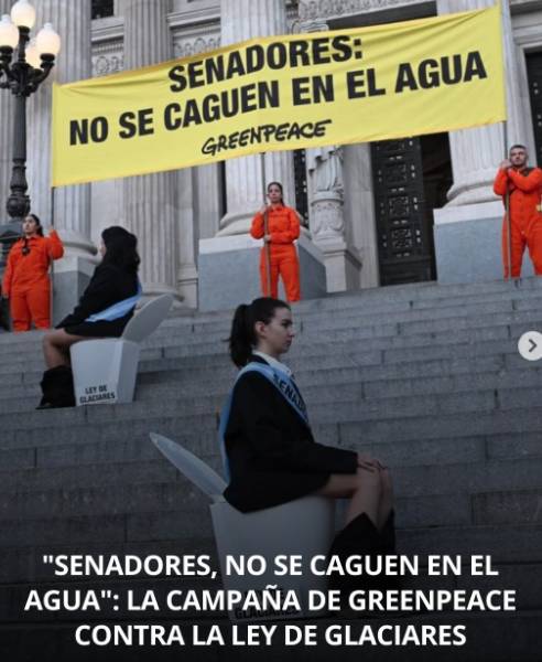 LOS GLACIARES NO SE TOCAN: REPRESIÓN Y DETENCIONES EN EL CONGRESO POR LA LEY DE GLACIARES