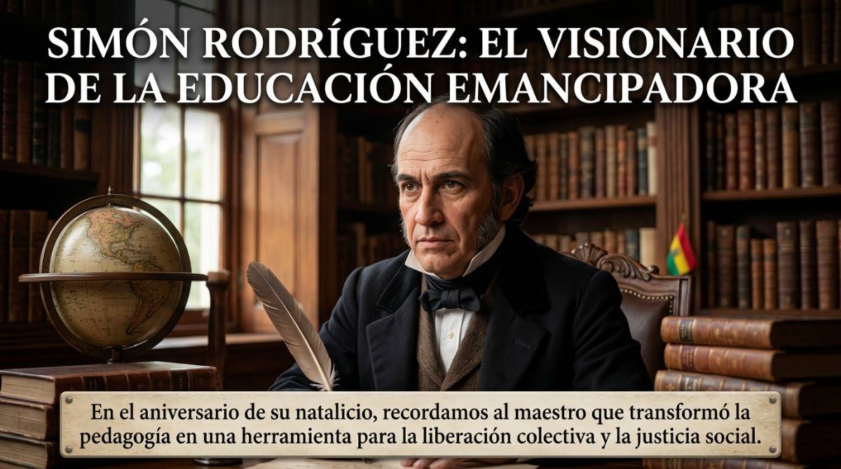 SIMÓN RODRÍGUEZ: EL VISIONARIO DE LA EDUCACIÓN EMANCIPADORA