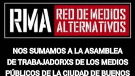 LA RMA RECHAZA LA CONCESIÓN DE LOS MEDIOS PÚBLICOS DE LA CABA