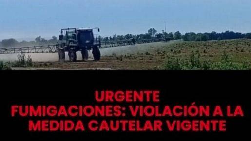 AGROTÓXICOS IMPUNES: FUMIGAN A METROS DE CASAS PESE A FALLO JUDICIAL