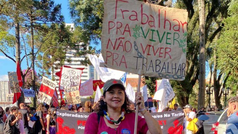1º DE MAYO TOMA LAS CALLES EN BRASIL: FIN DE LA JORNADA 6X1 ES EL GRITO QUE UNIFICA A LA CLASE TRABAJADORA