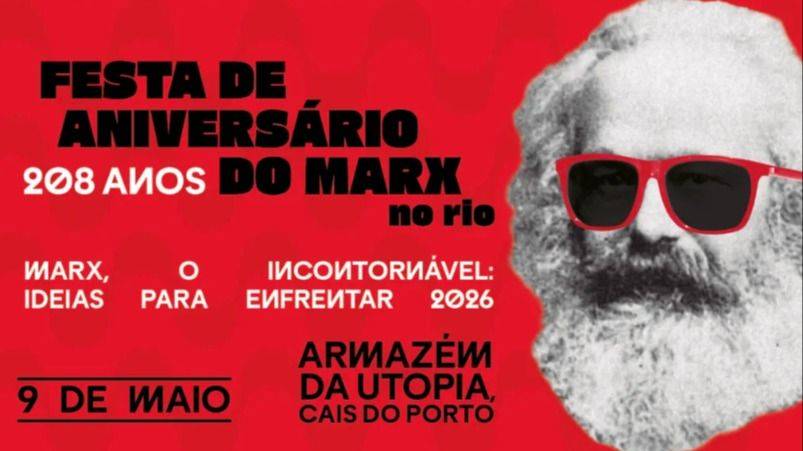 MARX VIVE: EDITORA BOITEMPO CELEBRA 208 AÑOS DEL PENSADOR REVOLUCIONARIO CON DEBATES Y FERIA DEL LIBRO
