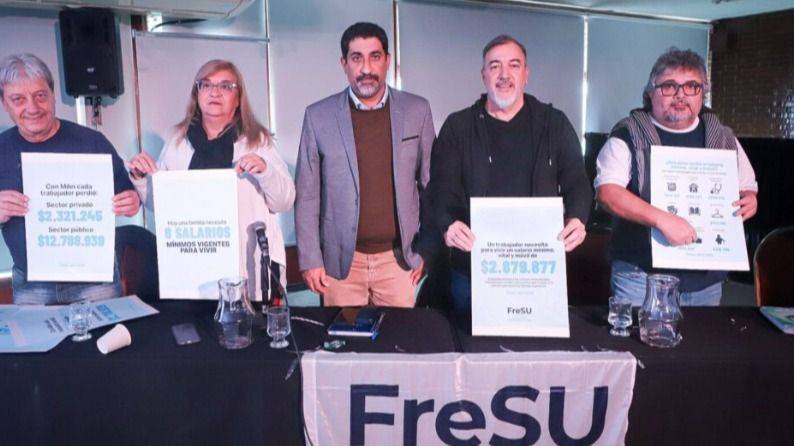 EL SALARIO MÍNIMO SE DESPLOMÓ: EL FRESU EXIGE LLEVARLO A CASI 3 MILLONES DE PESOS