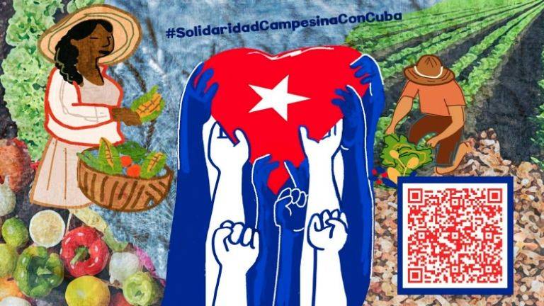LA VÍA CAMPESINA TIRA LA CAMISETA POR CUBA: 100 MIL EUROS EN 40 DÍAS CONTRA EL BLOQUEO
