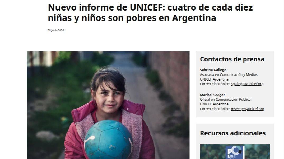 LA INFANCIA SIGUE PAGANDO LA CUENTA: 4 DE CADA 10 PIBES SON POBRES EN ARGENTINA