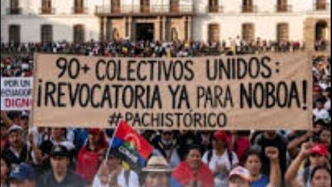 ECUADOR SE LEVIANTA: ORGANIZACIONES SOCIALES PIDEN LA REVOCATORIA DE NOBOA