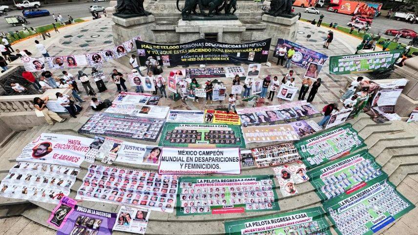 EL MUNDIAL NO TAPA EL DOLOR: FAMILIARES DE DESAPARECIDXS MARCHARON HACIA EL AZTECA