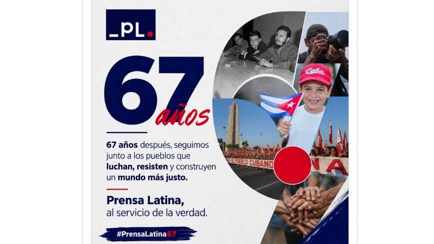 PRENSA LATINA SOPLA 67 VELAS Y SALE MÁS GUERRERA QUE NUNCA