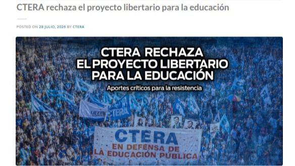 DOS FRENTES DE BATALLA: CTERA LE PLANTA CARA A MILEI Y AL AJUSTE PROVINCIAL